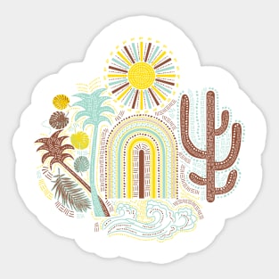 Optimistic Sunny Summer Sticker